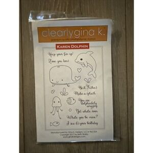 NEW‎ Clearly Gina K. Photopolymer Stamps Karen Dolphin